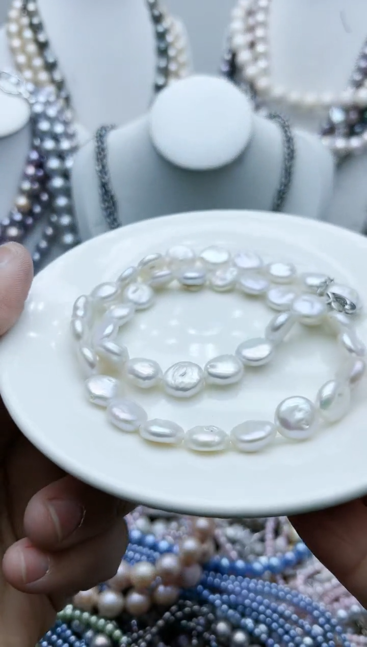 【闪购商品】淡水珍珠颈饰钛钢4