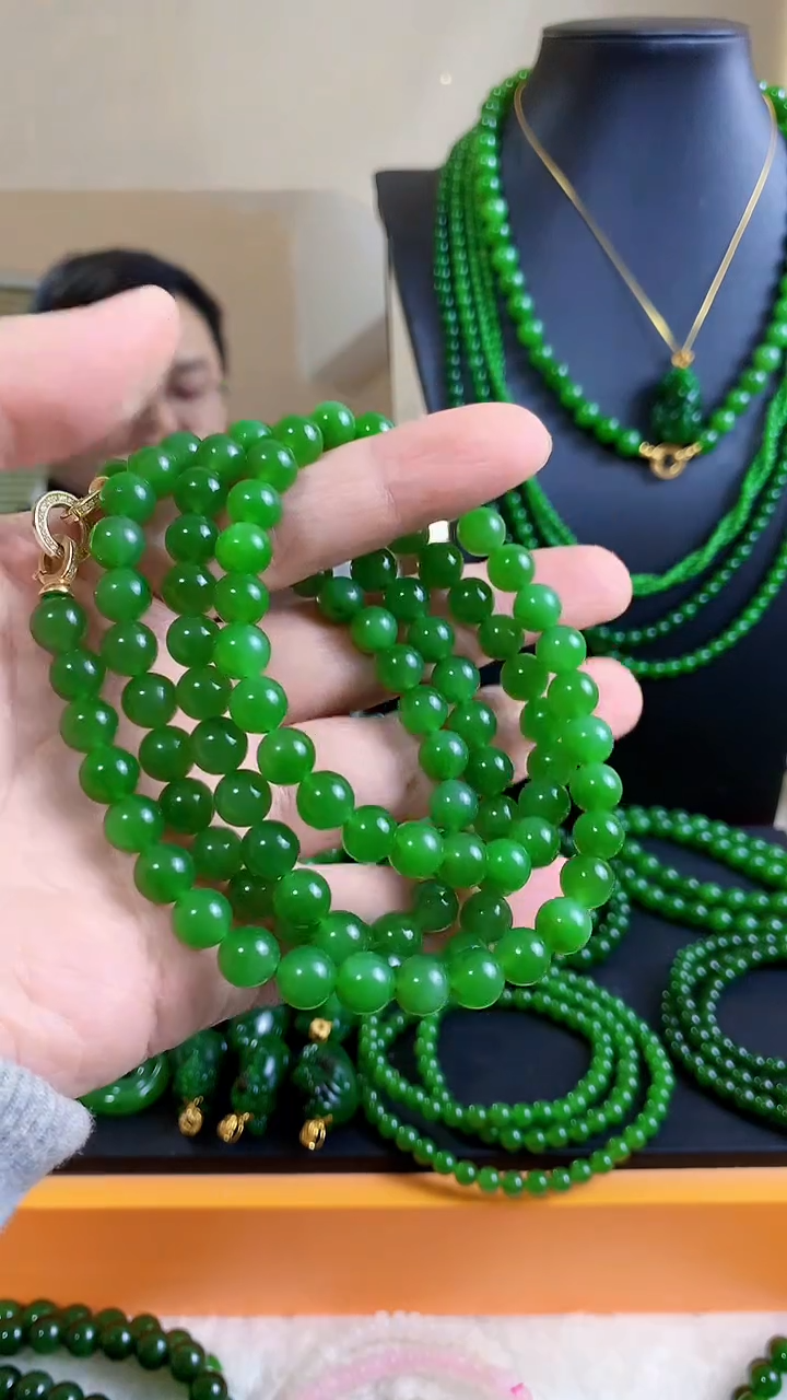 【闪购商品】和田玉（碧玉）项链未镶嵌8