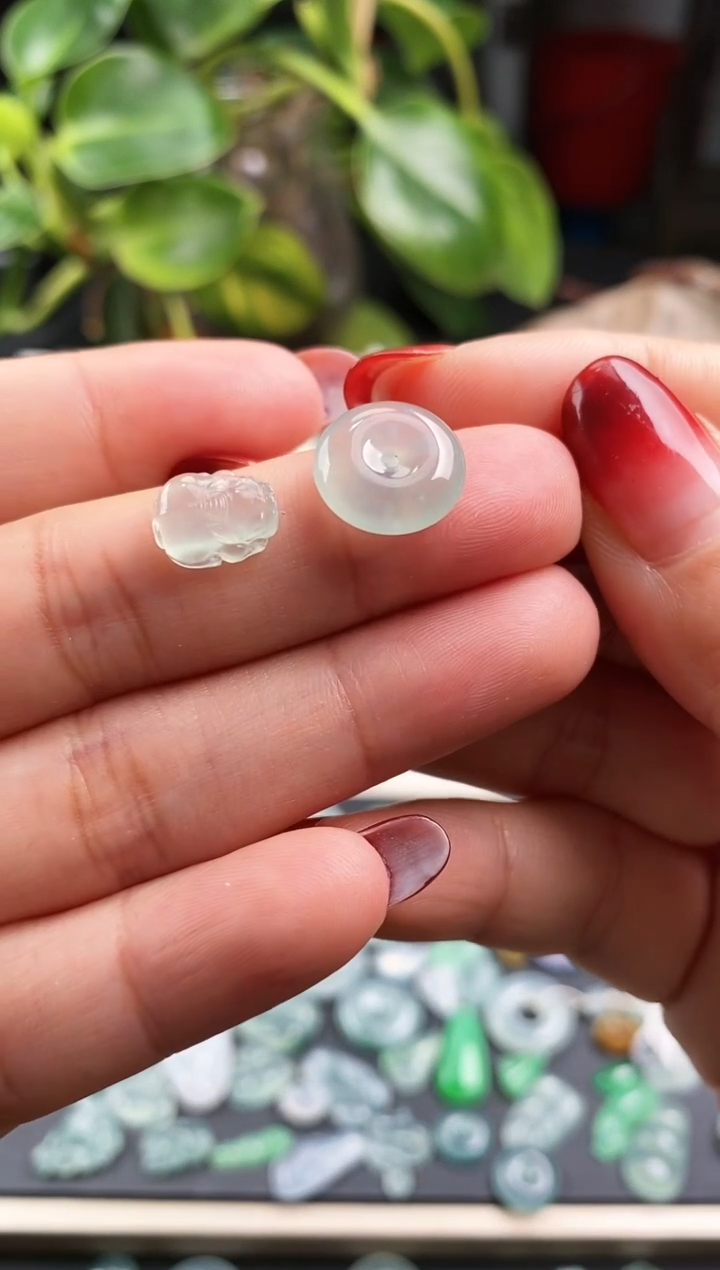 【闪购商品】翡翠戒指未镶嵌貔貅+平安扣