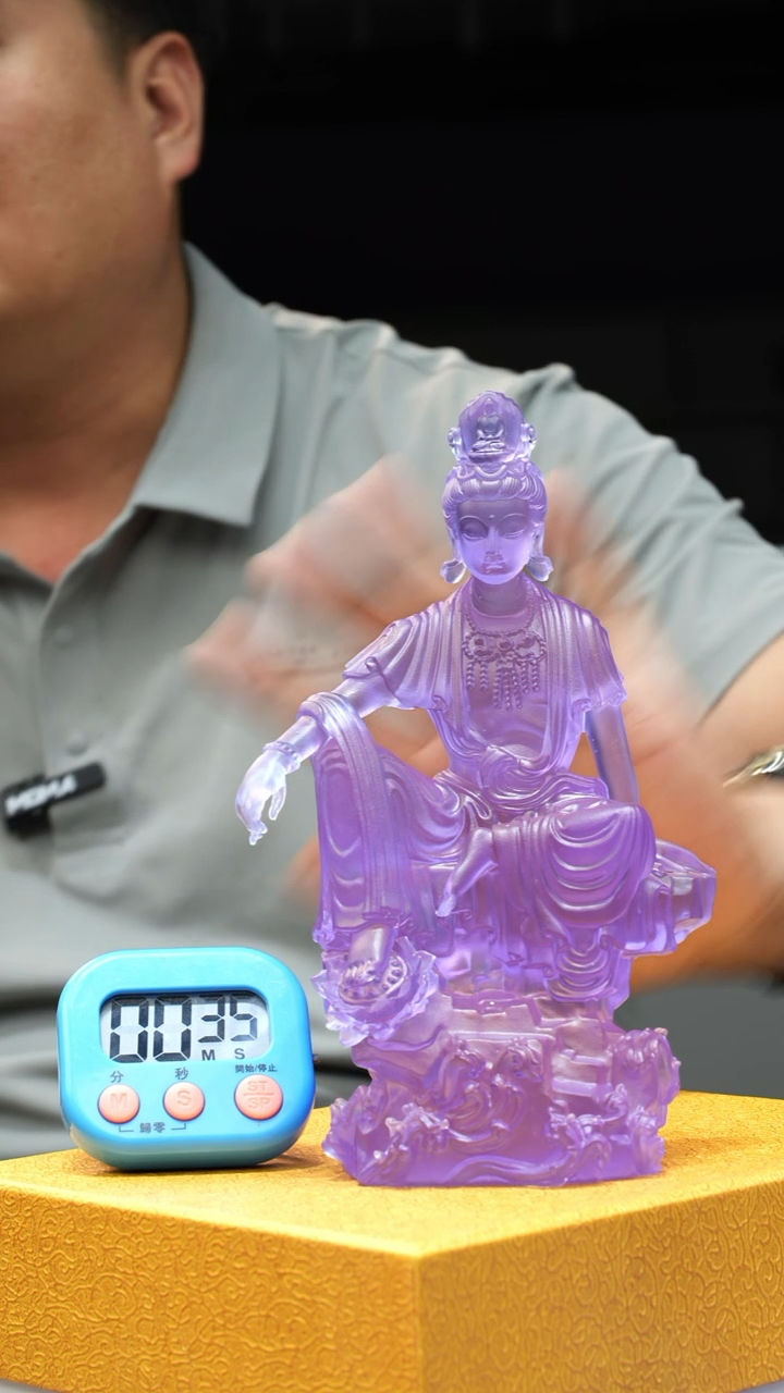 泥塑古法琉璃摆件