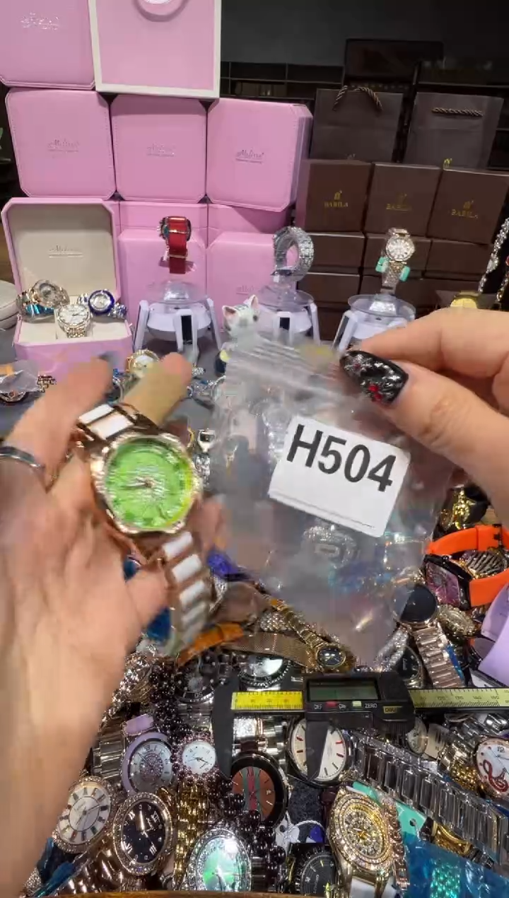 石英机芯不锈钢不锈钢直播定闪专用