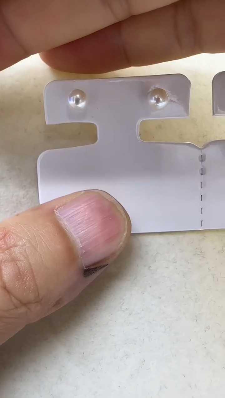 银S925镶嵌淡水珍珠耳饰淡水珍珠耳钉5-6mm