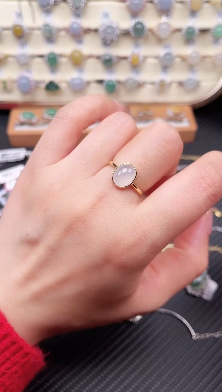 【闪购商品】翡翠戒指银S925镶嵌戒指33