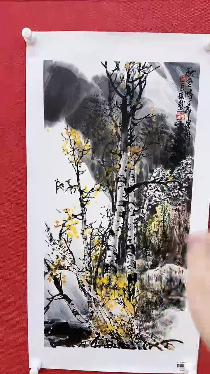 【闪购商品】绘画李长胜绘画2平尺白桦林