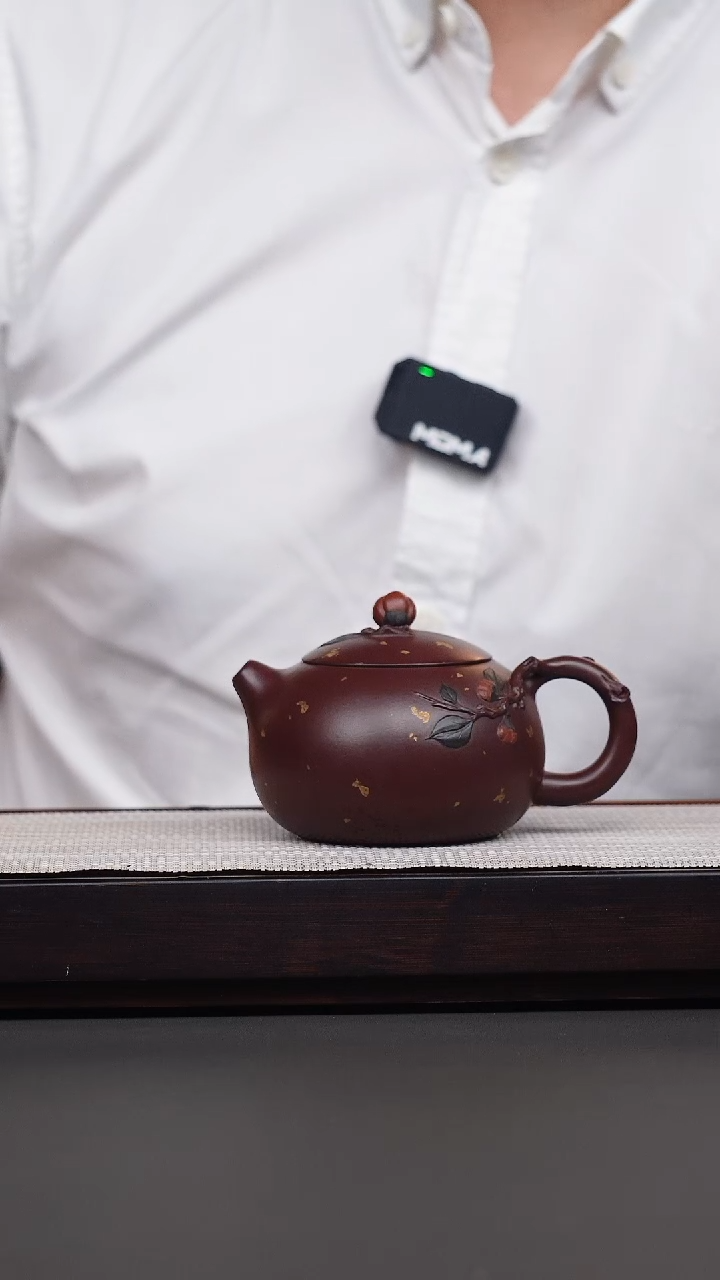 茶壶紫砂紫朱泥柿子西施