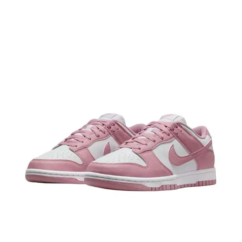 NIKE耐克女鞋DUNK LOW复古休闲百搭粉嫩樱花粉运动板鞋DD1873-112