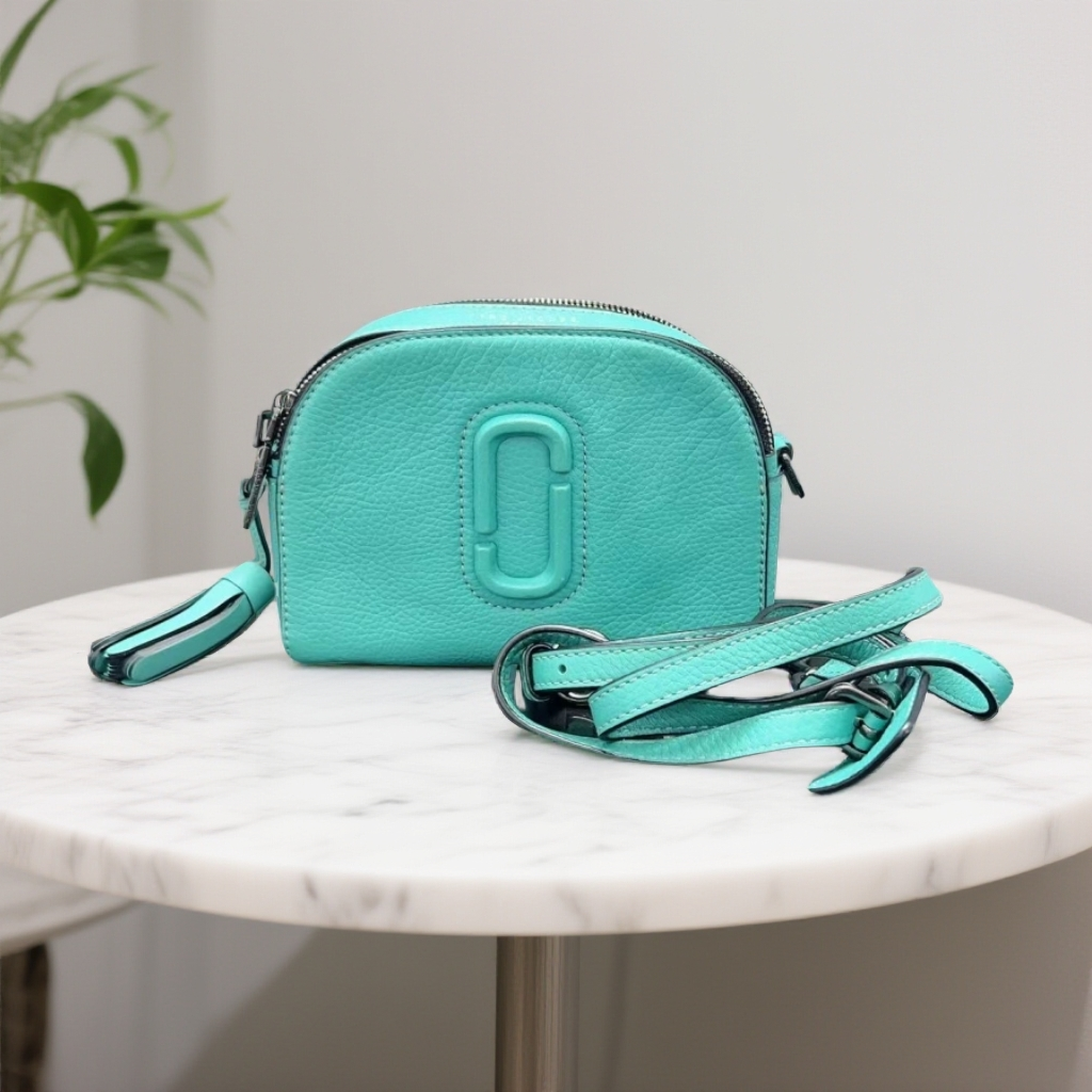 95新 Marc Jacobs/莫杰   绿色相机包 1812 5340 