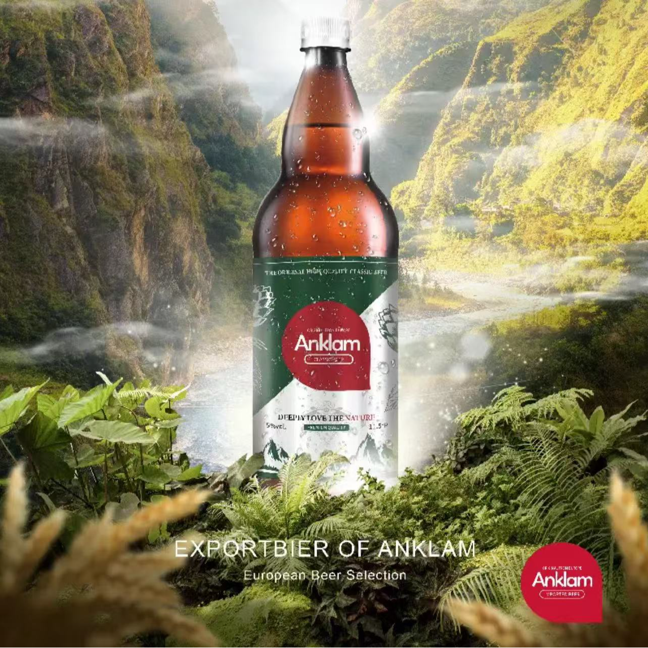 【保质期至26.4.28】欧洲原装进口 艾妮思经典啤酒1L*2瓶