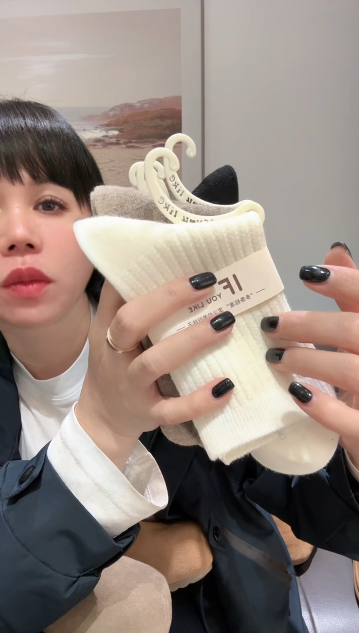 壮壮家精品羊绒袜（5双）
