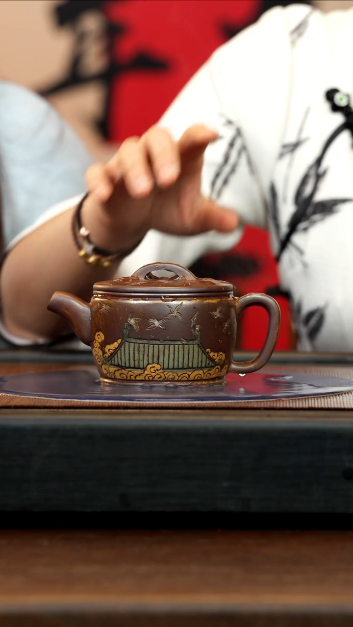 【闪购商品】紫砂茶壶ZLH 复兴窑 汉瓦 280cc