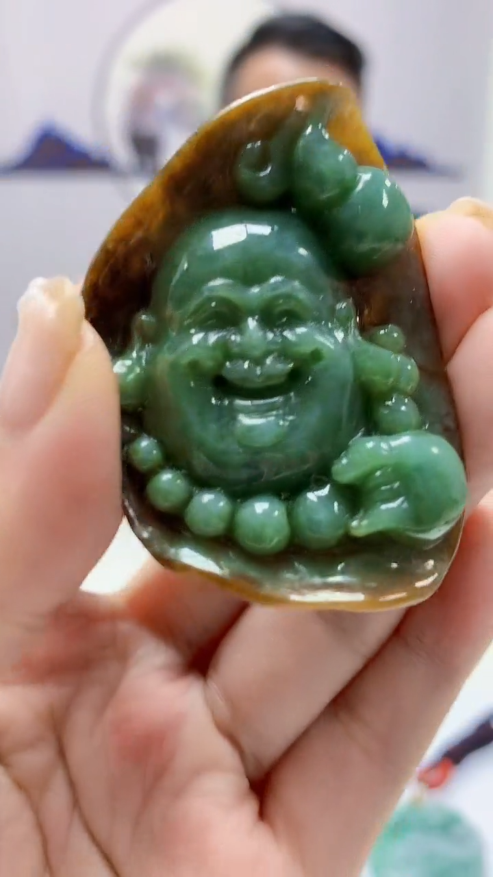 【闪购商品】定制翡翠未镶嵌4969ms-毛货33佛