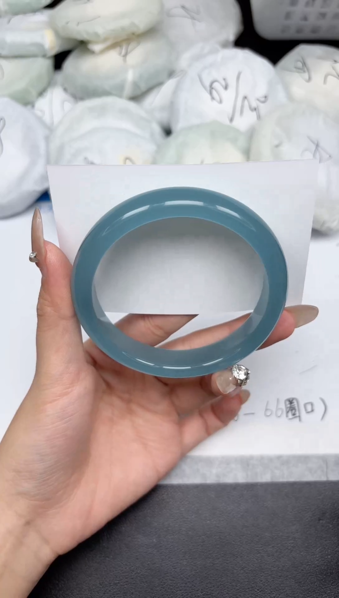 未镶嵌手镯石英质玉374-63