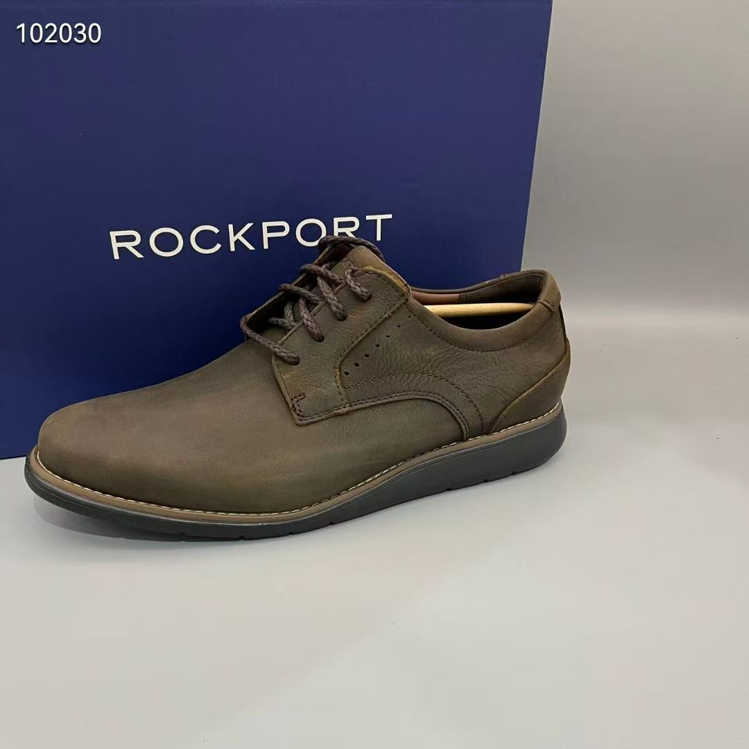 2025年秋冬新款轻质厚底系带男士疯马皮皮鞋休闲鞋102030（微瑕）