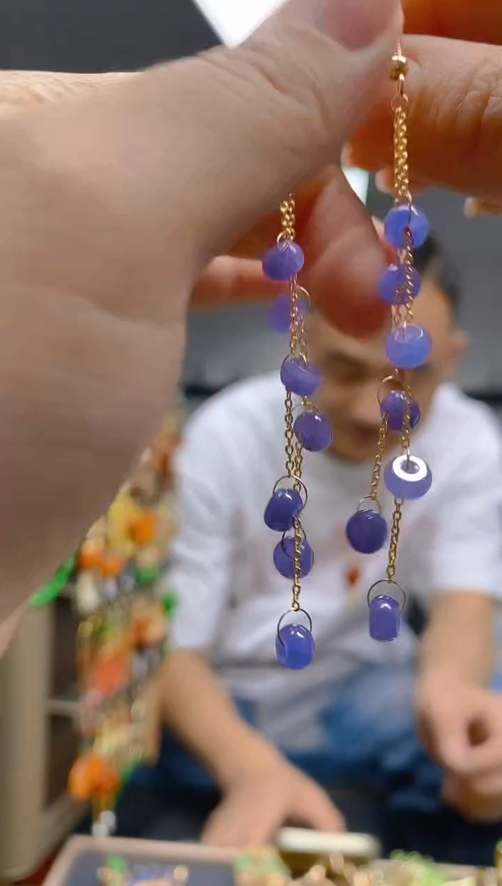 【闪购商品】翡翠耳饰合金0339翡翠耳钩