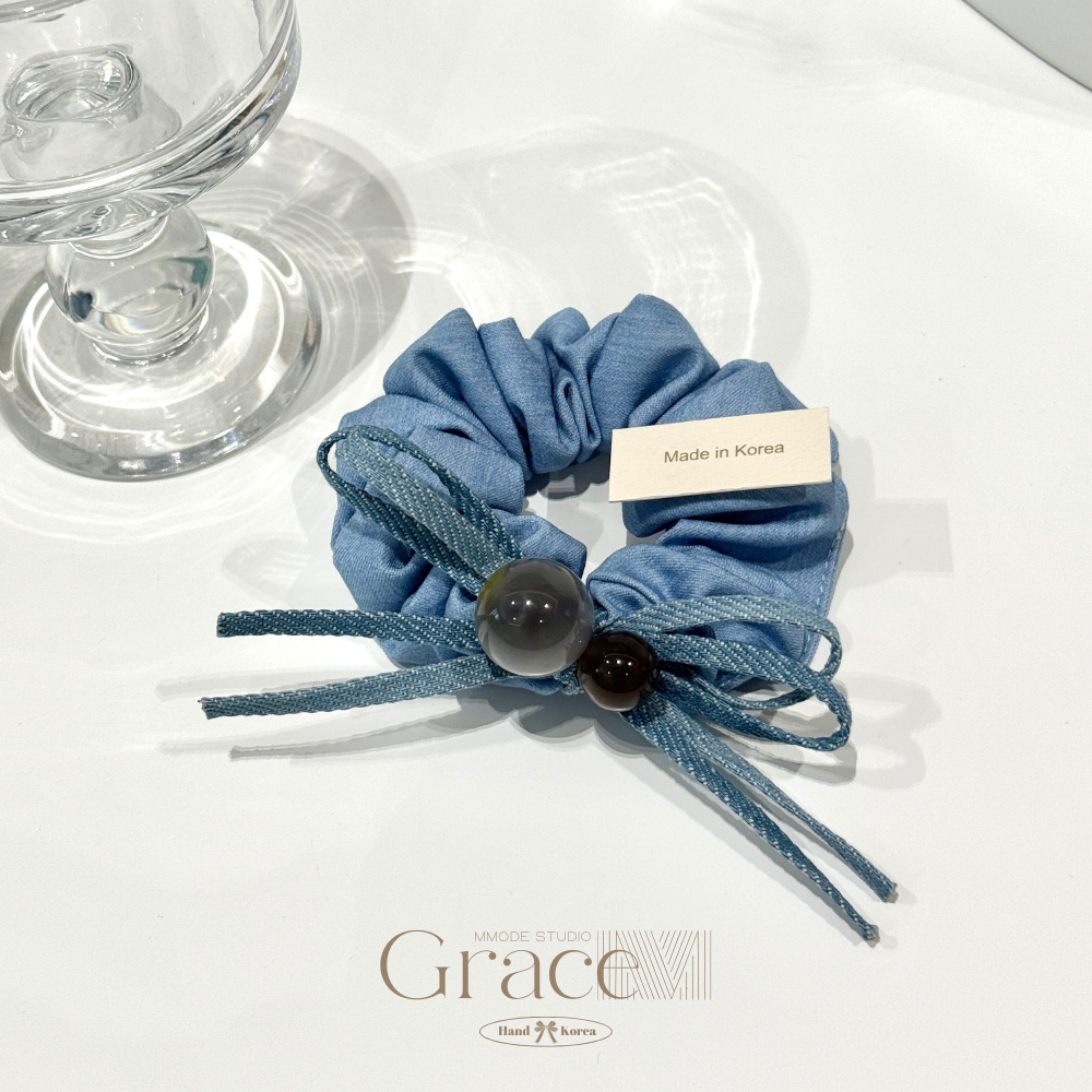 「牛仔系列-星空球」韩国25盛夏百搭发绳发圈肠圈丸子头