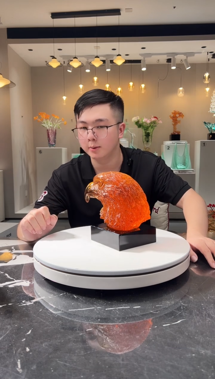 摆件巴比特美学-鹰首+底座