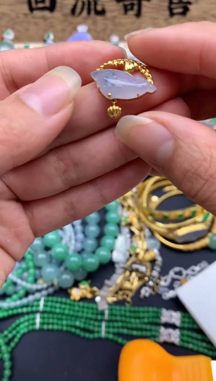 【闪购商品】翡翠颈饰18K金镶嵌376-中国好珍宝