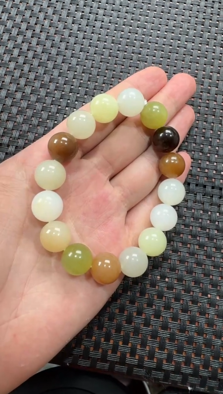 未镶嵌手串和田玉新疆多宝手串卡12
