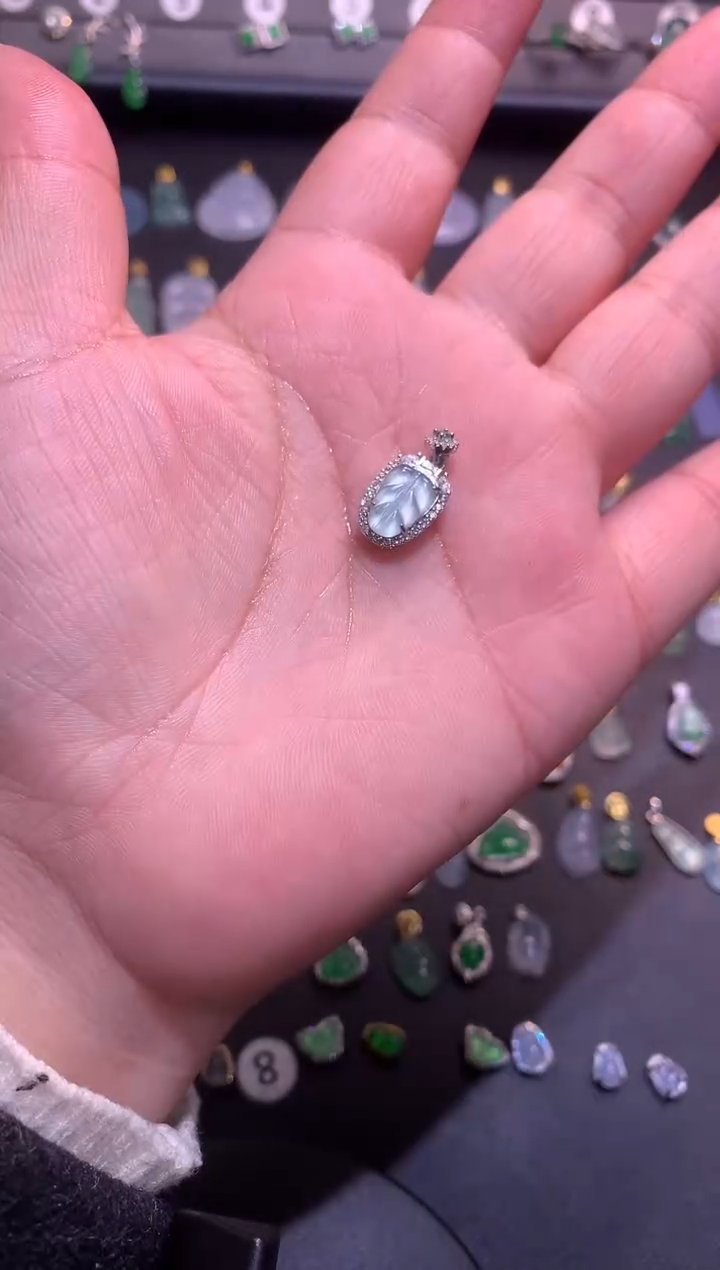 【闪购商品】翡翠吊坠(不含链)银S925镶嵌1