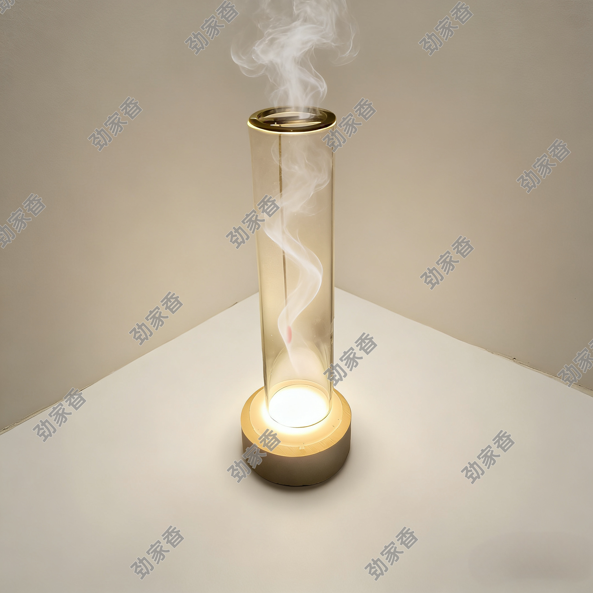 夜灯款线香防灰倒挂香插玻璃家居香薰摆件香炉茶室博山炉劲家出品