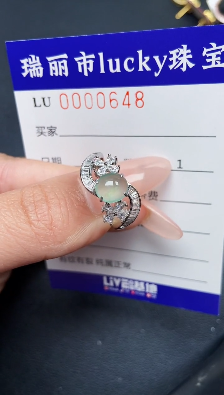 【闪购商品】翡翠颈饰银S925镶嵌0648