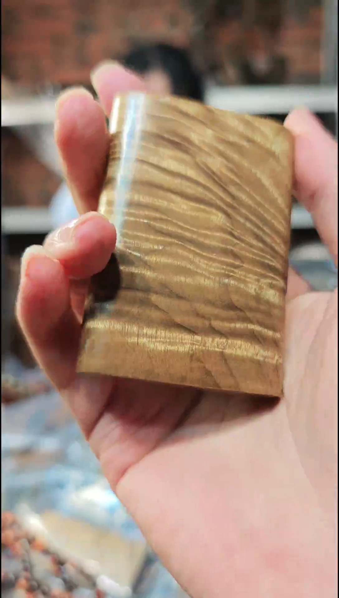 【闪购商品】金丝楠无事牌手把件