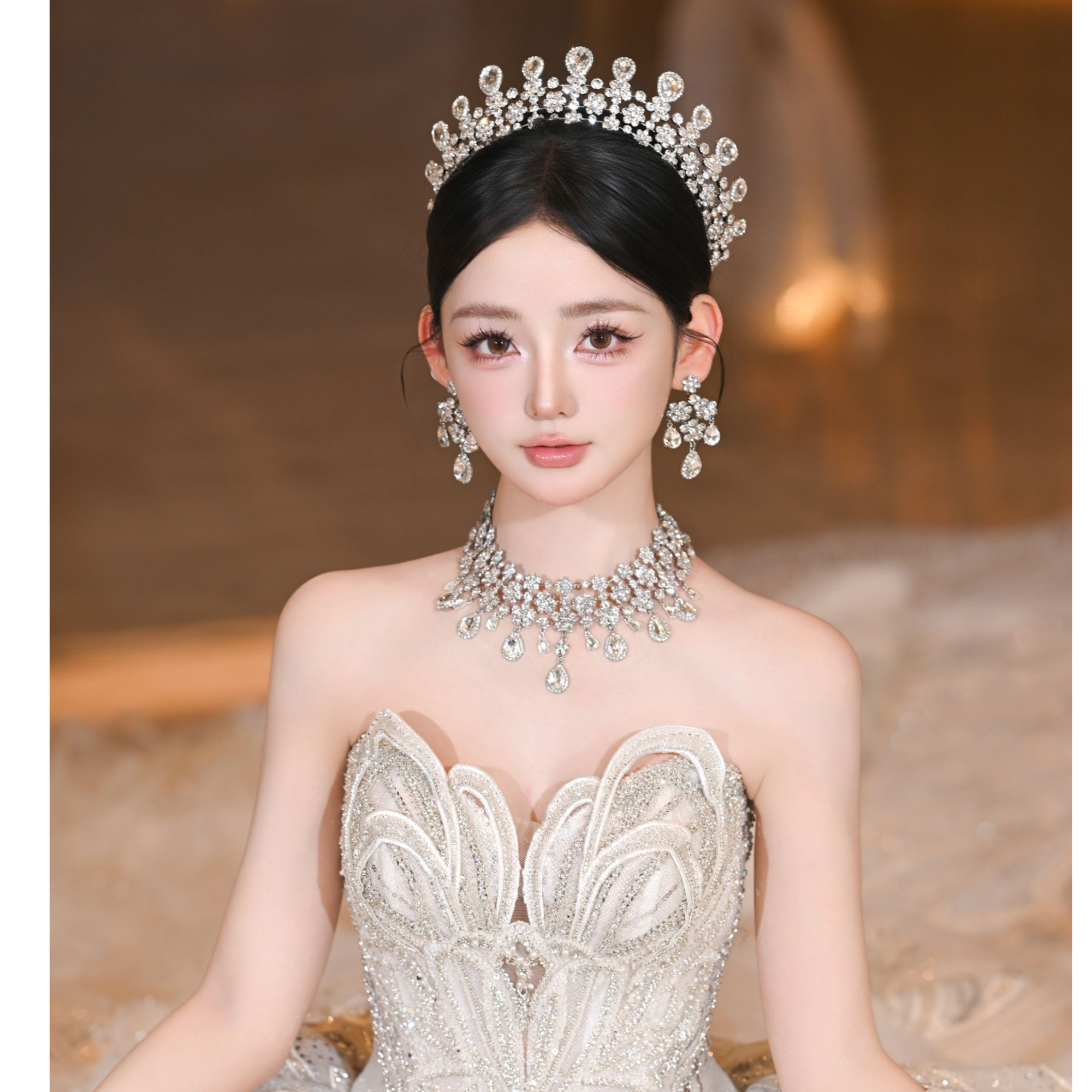 新娘西式皇冠结婚饰品套装