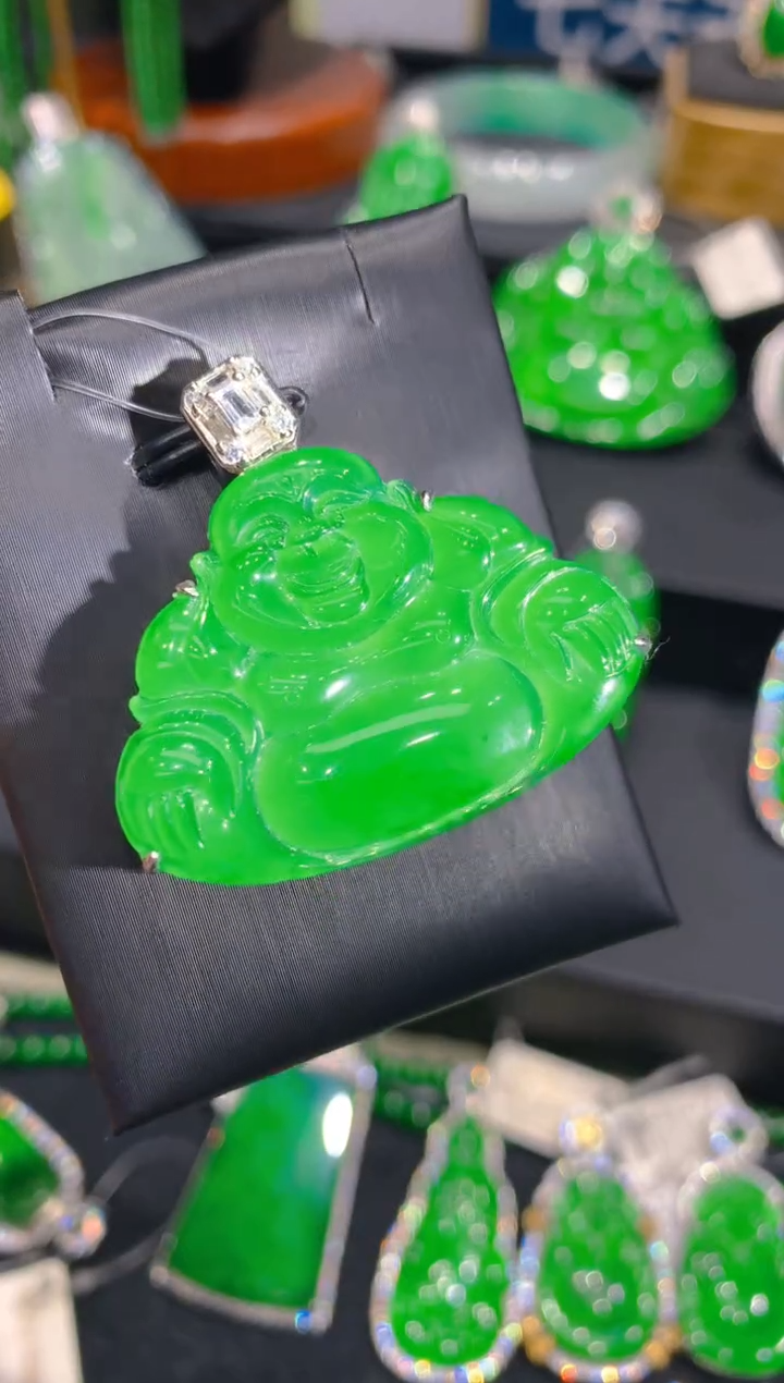 【闪购商品】翡翠颈饰银S925镶嵌一季