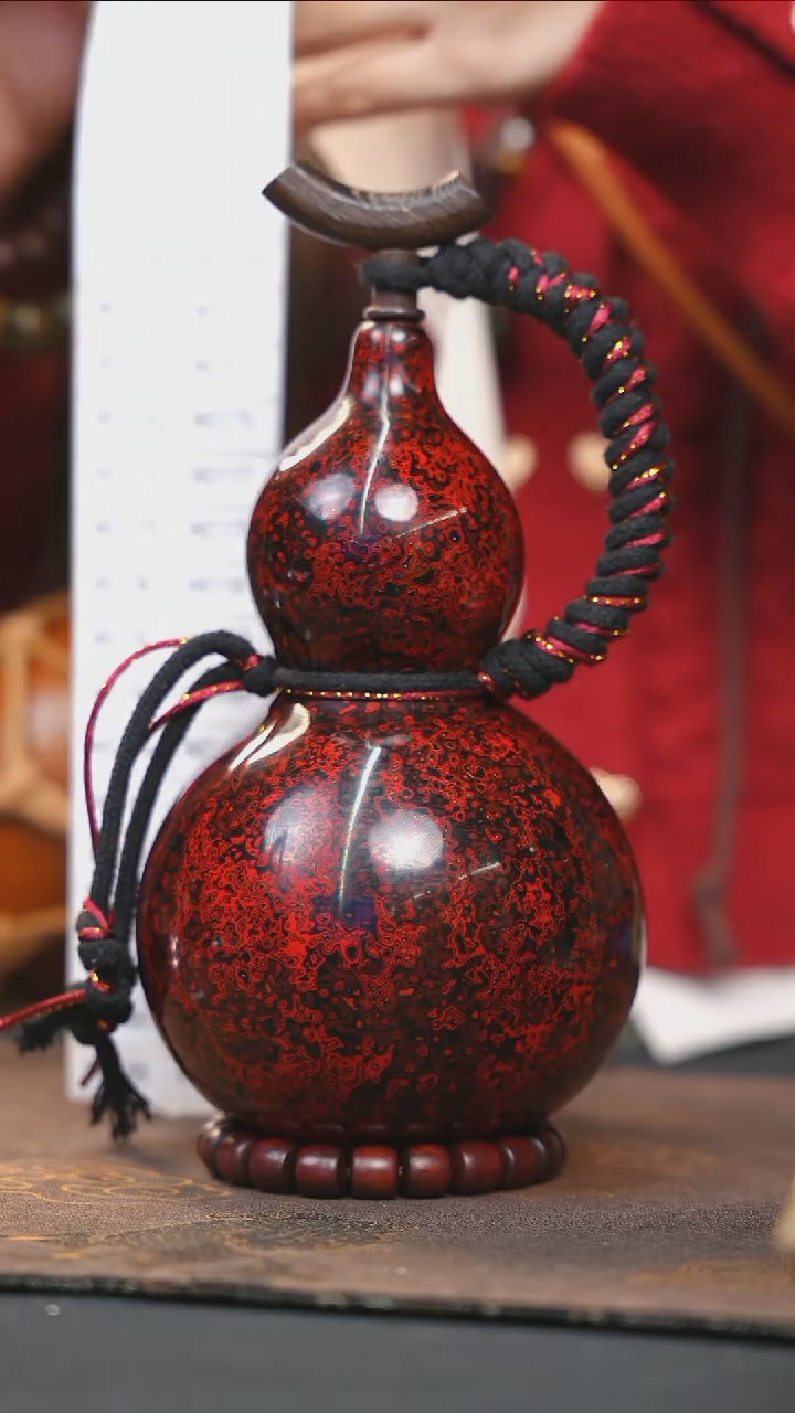 【闪购商品】WD150漆艺酒葫芦不包手串及旋转底座