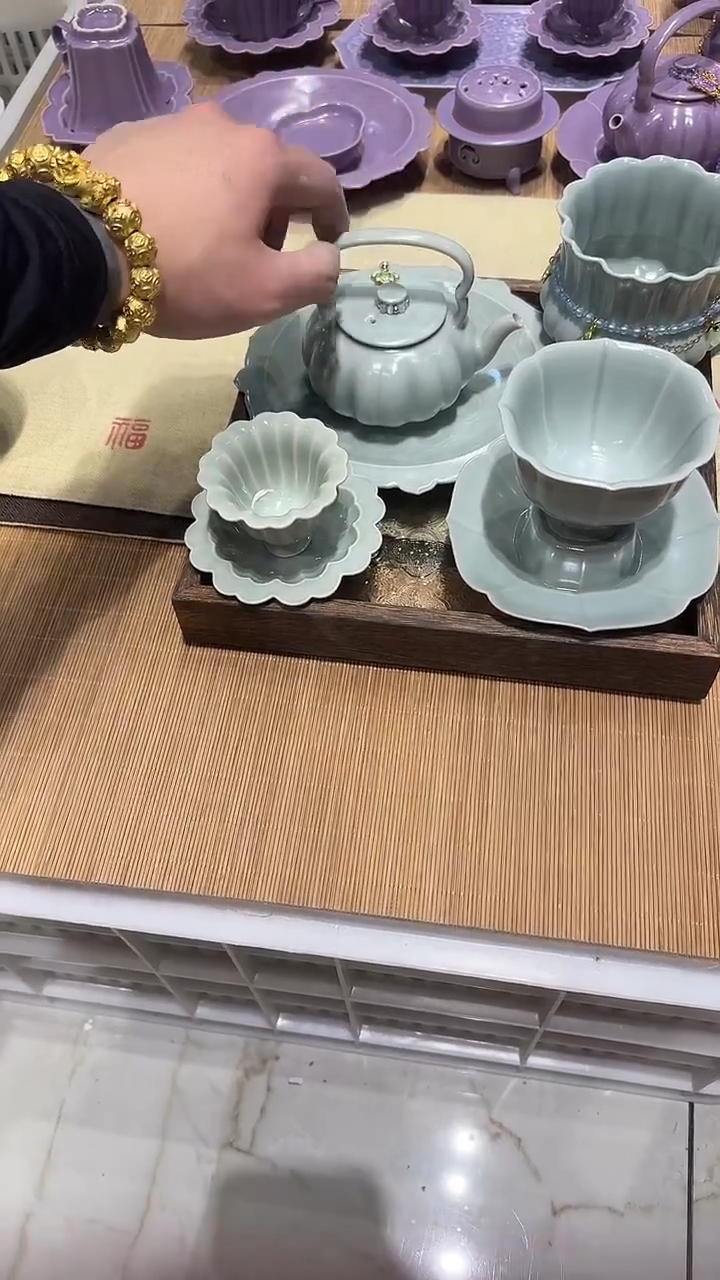 瓷片北溪堂正品 【带托盘 壶绳】【无礼盒】托盘仅展示