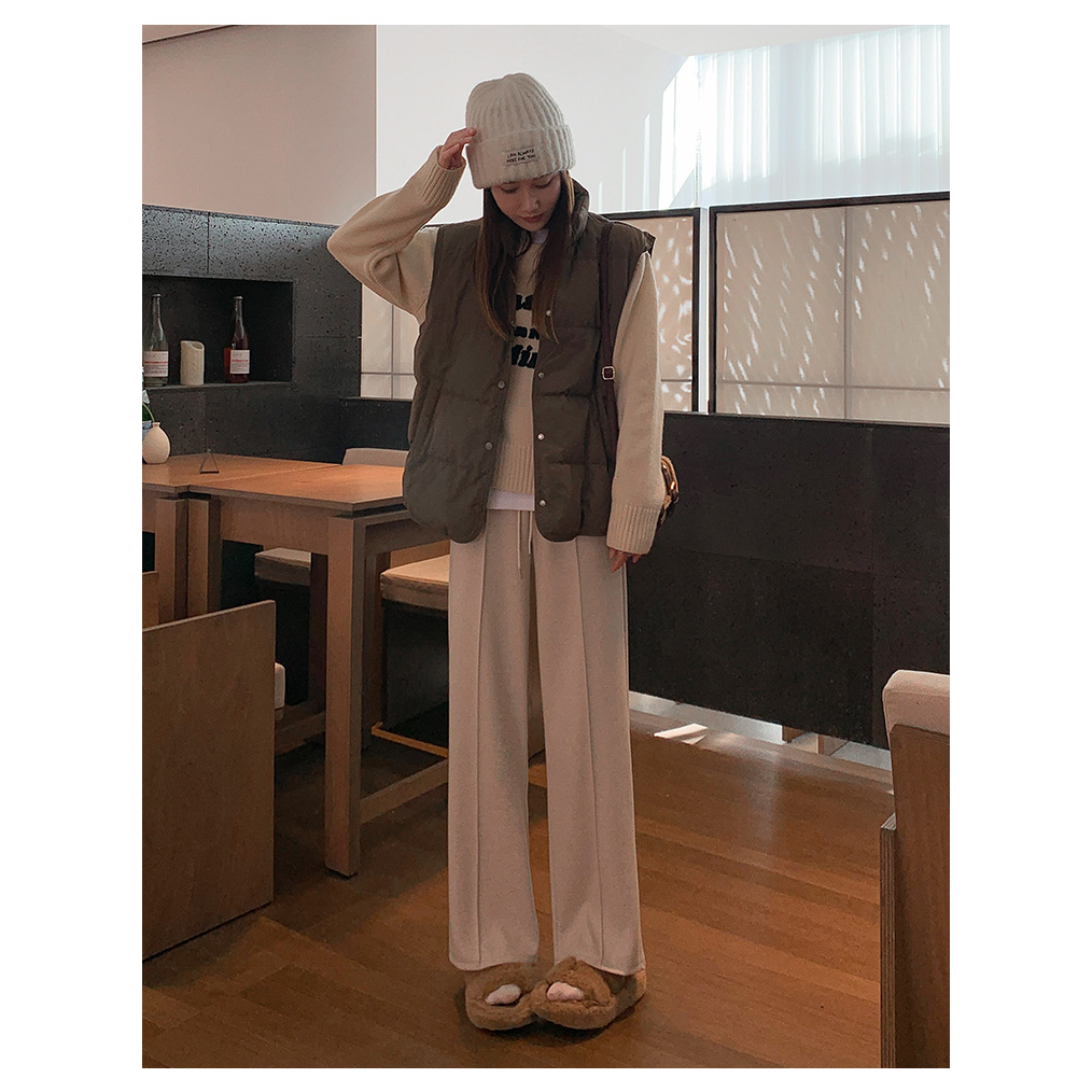 001-100秋冬简约默认瑕疵有磨损毛呢裤