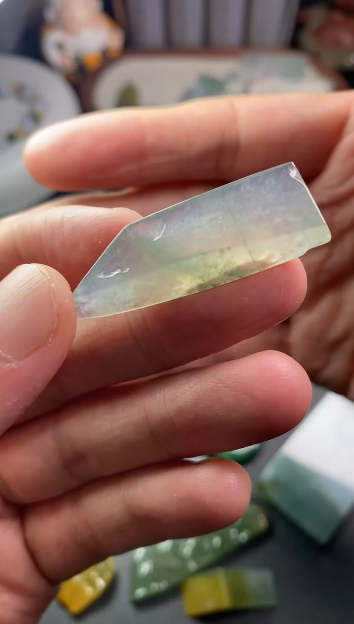 未镶嵌定制翡翠翡翠片料定制未镶嵌12.7-26