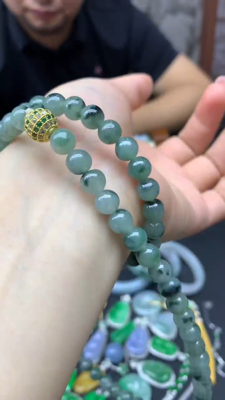 【闪购商品】翡翠手串未镶嵌44-天然翡翠