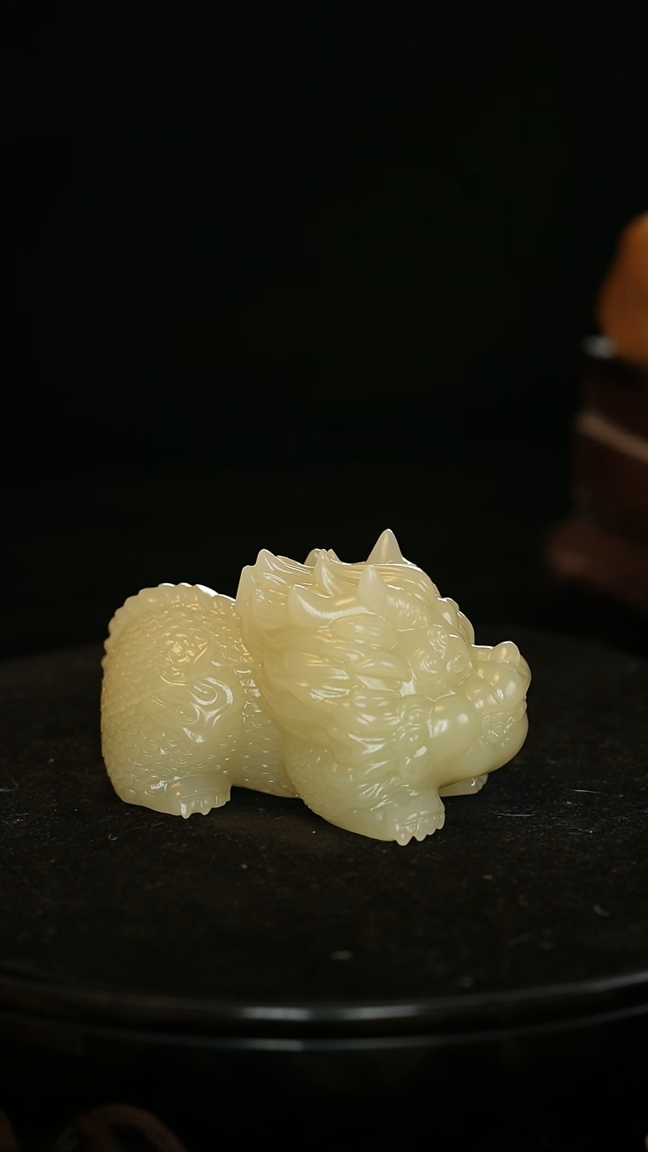 【闪购商品】寿山石竹叶青貔貅摆件