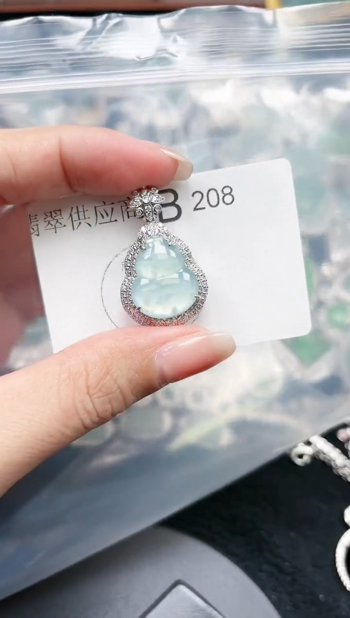 【闪购商品】翡翠颈饰未镶嵌208赠皮绳