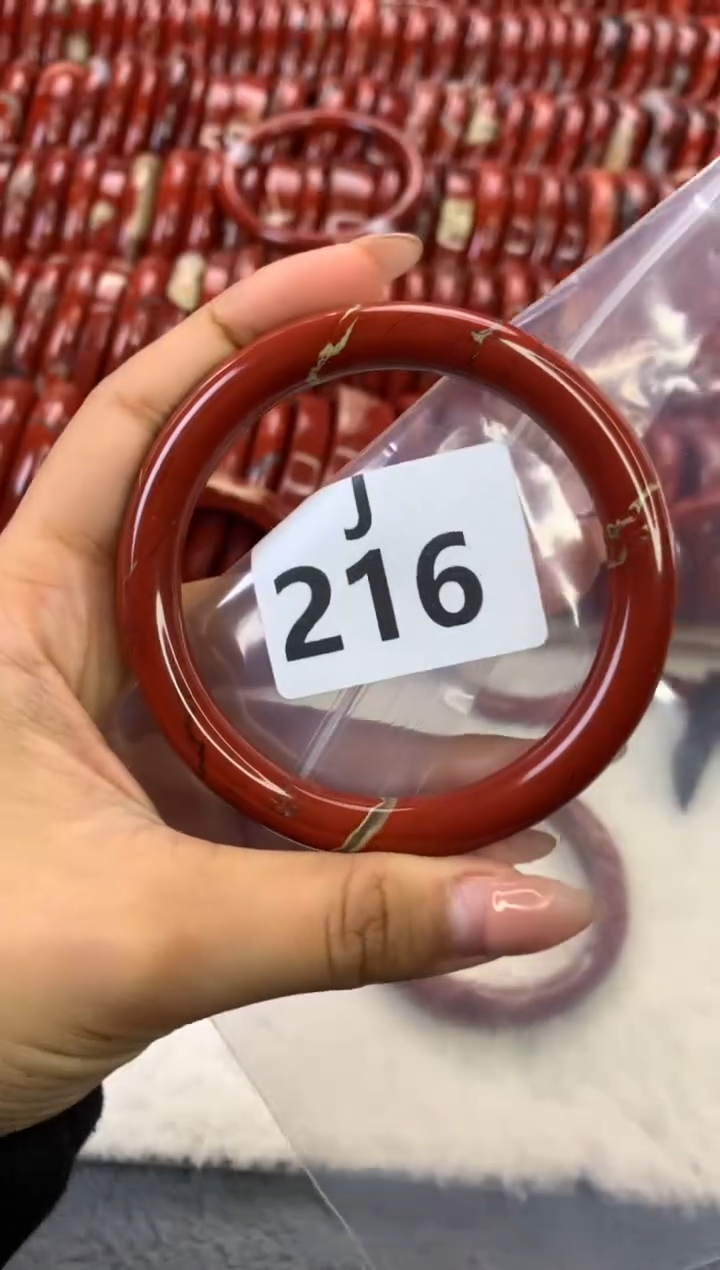 【闪购商品】碧石红碧石手镯未镶嵌216-59
