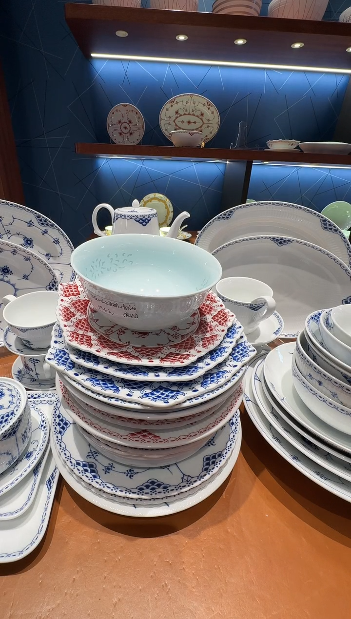 摆件瓷15.5cm影青云上饭碗