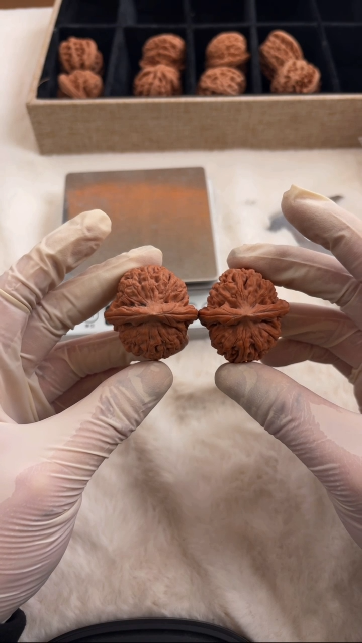 把件文玩核桃063（38）莲花文玩核桃