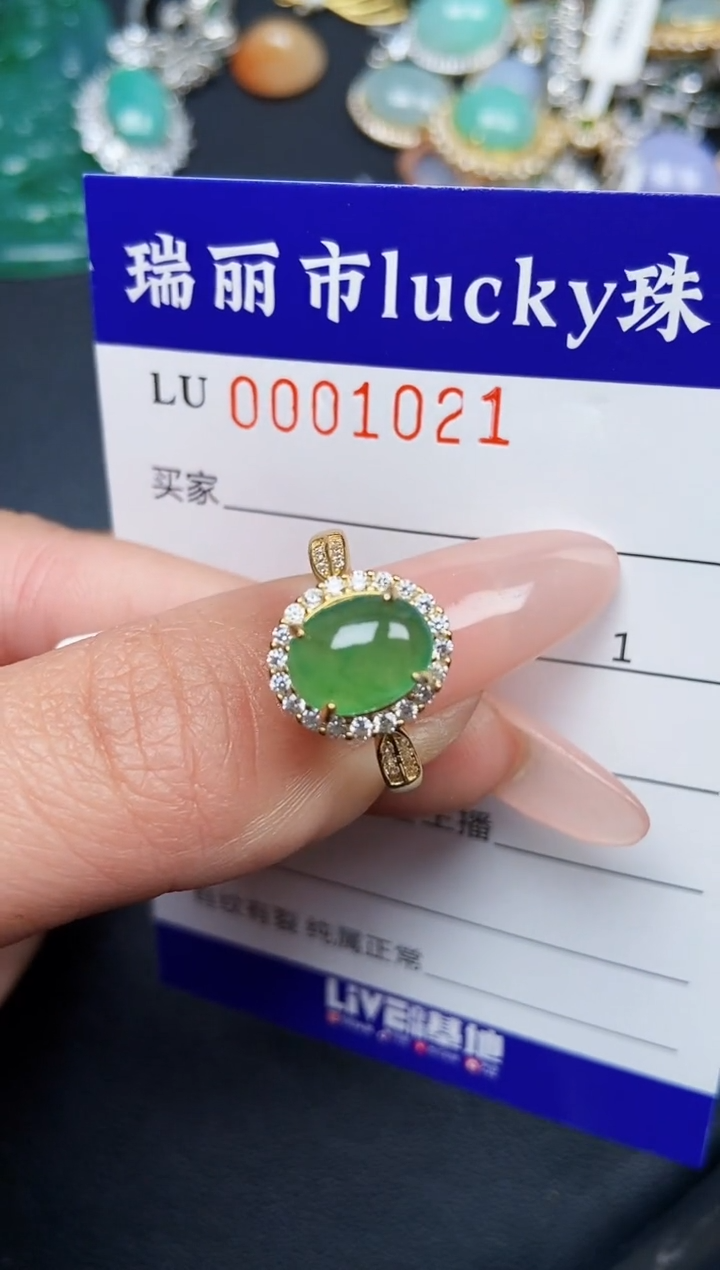 【闪购商品】翡翠颈饰银S925镶嵌1021