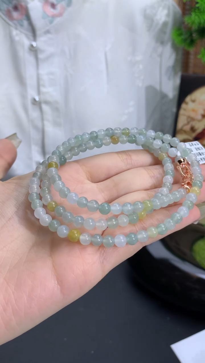 【闪购商品】翡翠手链未镶嵌卡5.1mm