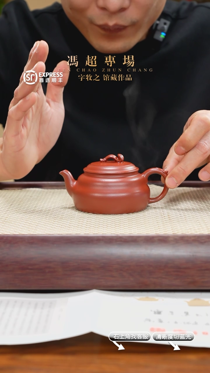 【闪购商品】紫砂茶壶21号朱泥【灵蛇如意】160CC