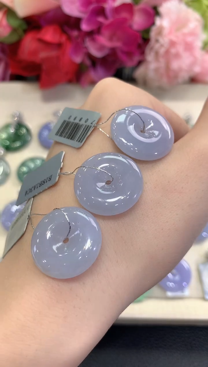 吊坠(不含链)未镶嵌翡翠紫货有色差多样性发货一件Q3