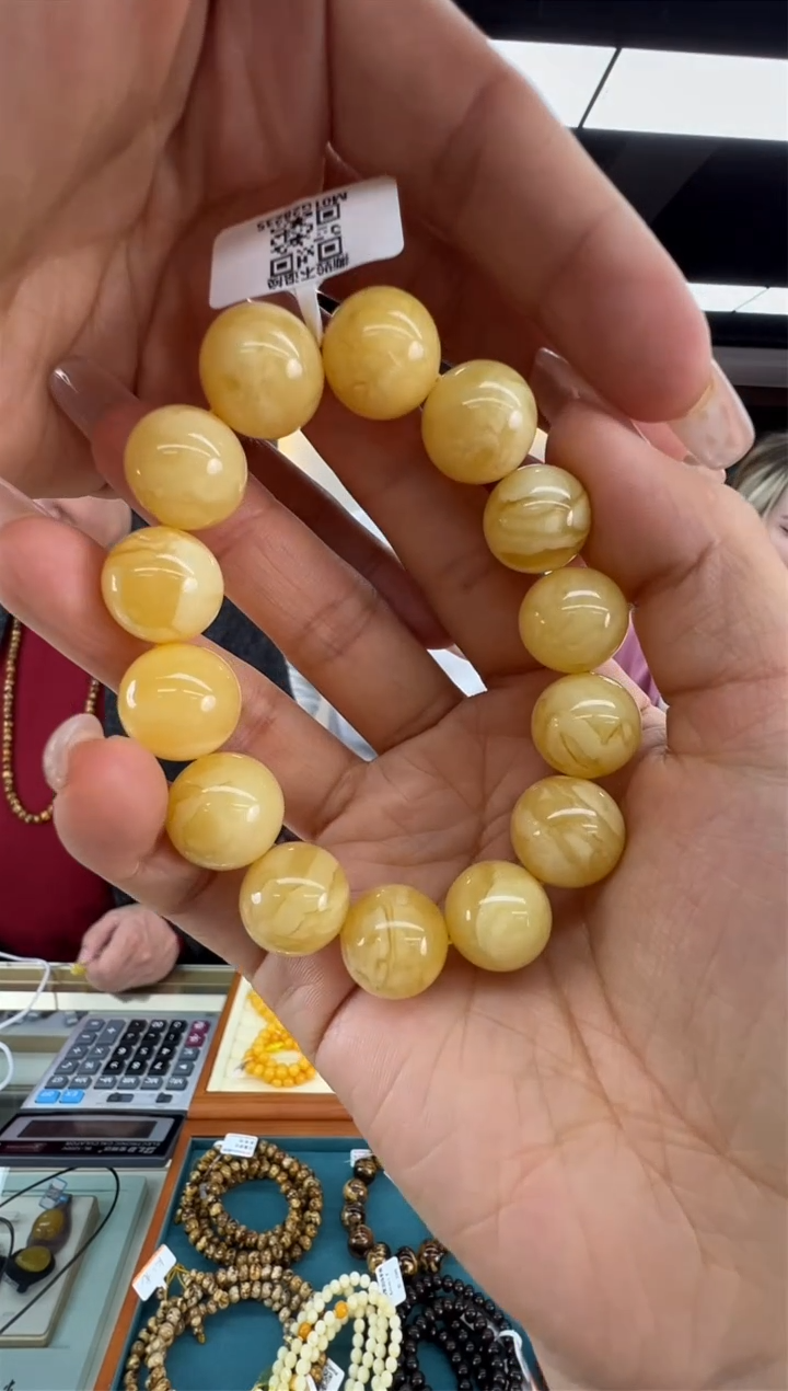 【闪购商品】琥珀手链未镶嵌30秒拼号