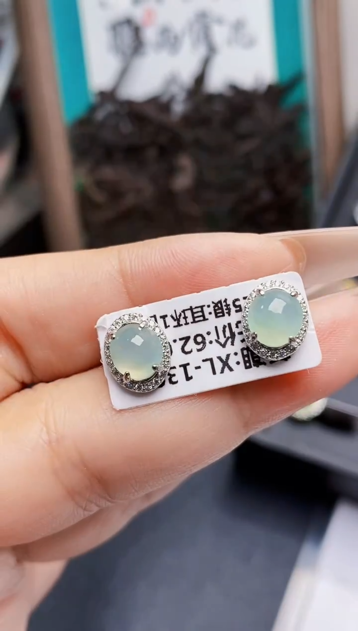 银S925镶嵌戒指翡翠0120