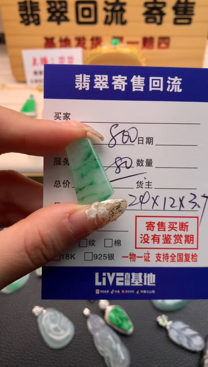 【闪购商品】翡翠颈饰未镶嵌21009831