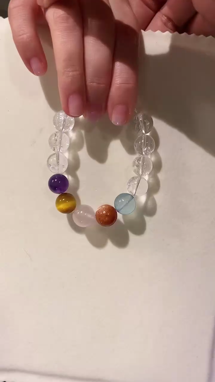 【闪购商品】水晶手链未镶嵌五福多宝