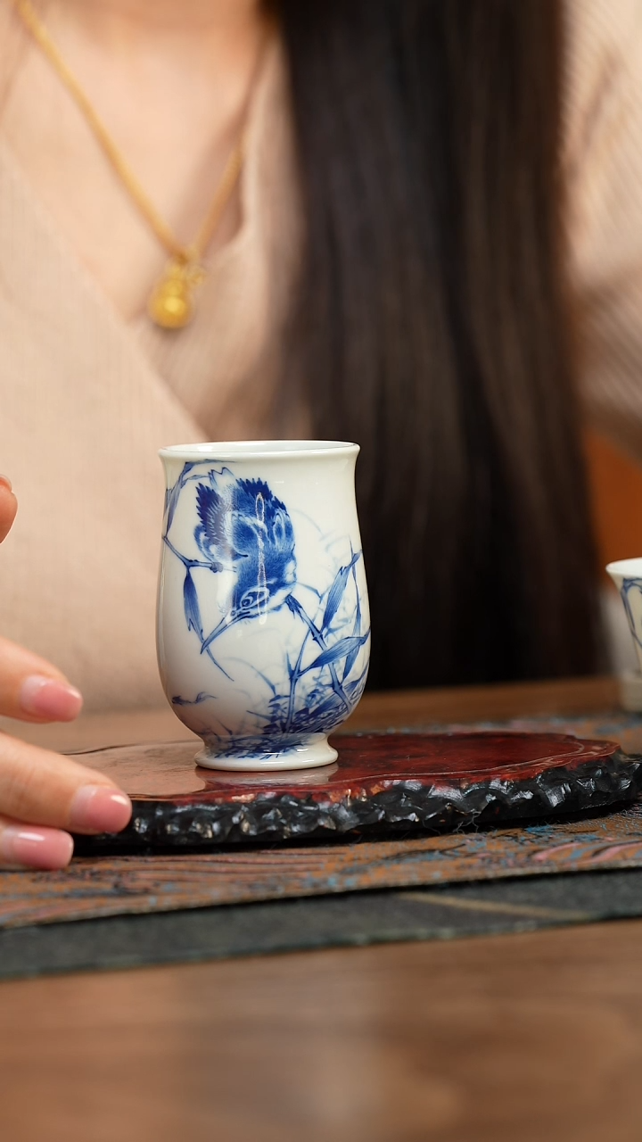 【闪购商品】澄怀堂 单翠玉兰杯单杯