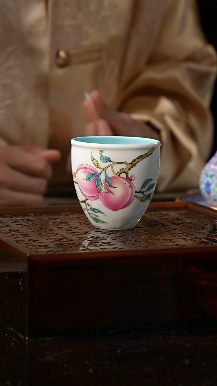 【闪购商品】杯溢珍堂丨珍珠白釉桃1