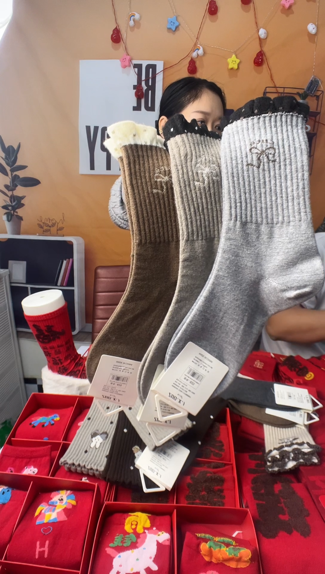 三醋酯纤维三双装压力袜