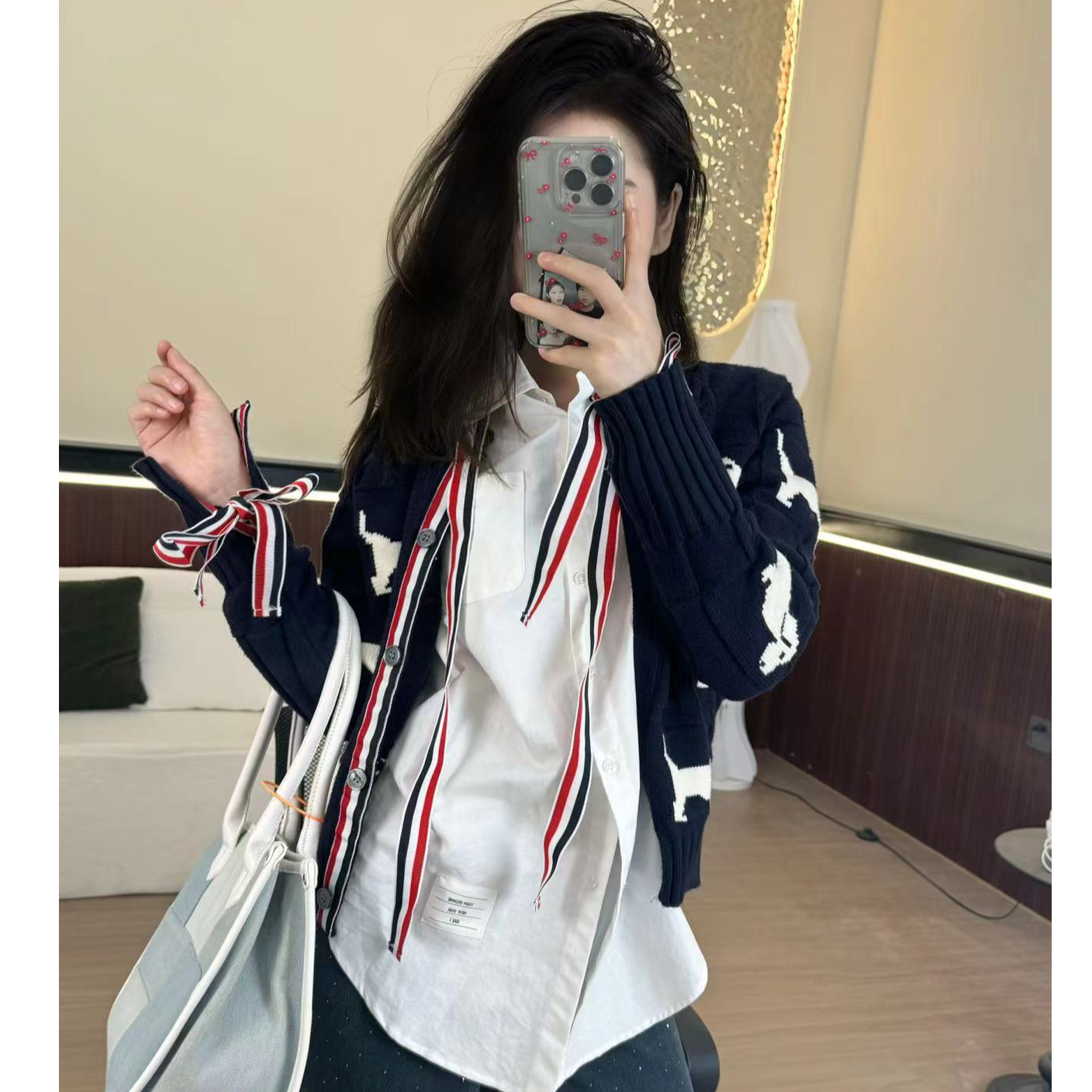  2025经典款txb满印小狗针织衫